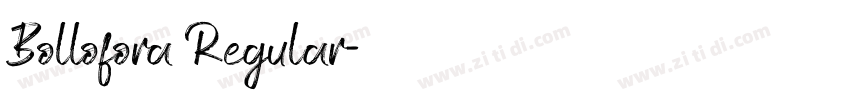Bollofora Regular字体转换
